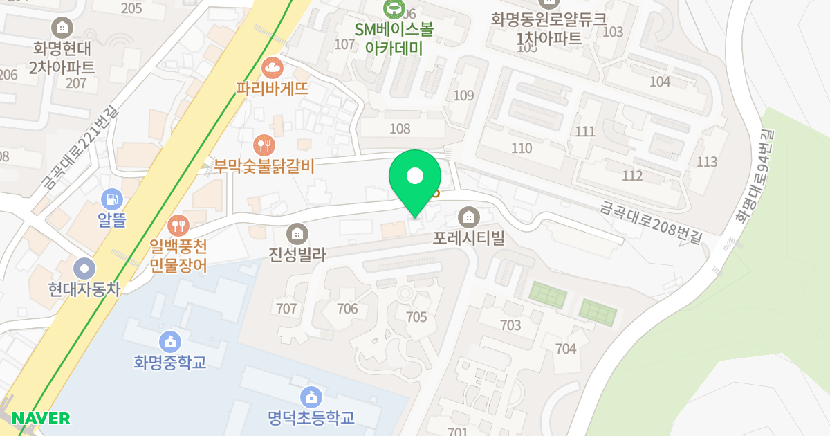 쉐르빌 위치 지도 - 부산광역시 북구 금곡대로200번길 46