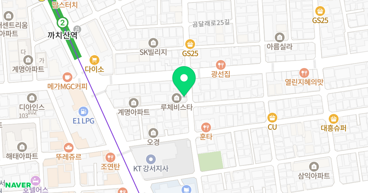 루체비스타 위치 지도 - 서울특별시 서울특별시 강서구 화곡동 897-2