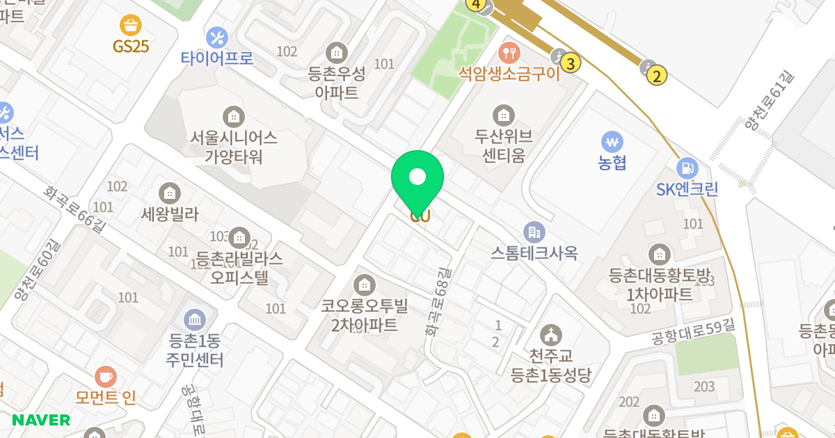 (636-1) 위치 지도 - 서울특별시 서울특별시 강서구 등촌동 636-1
