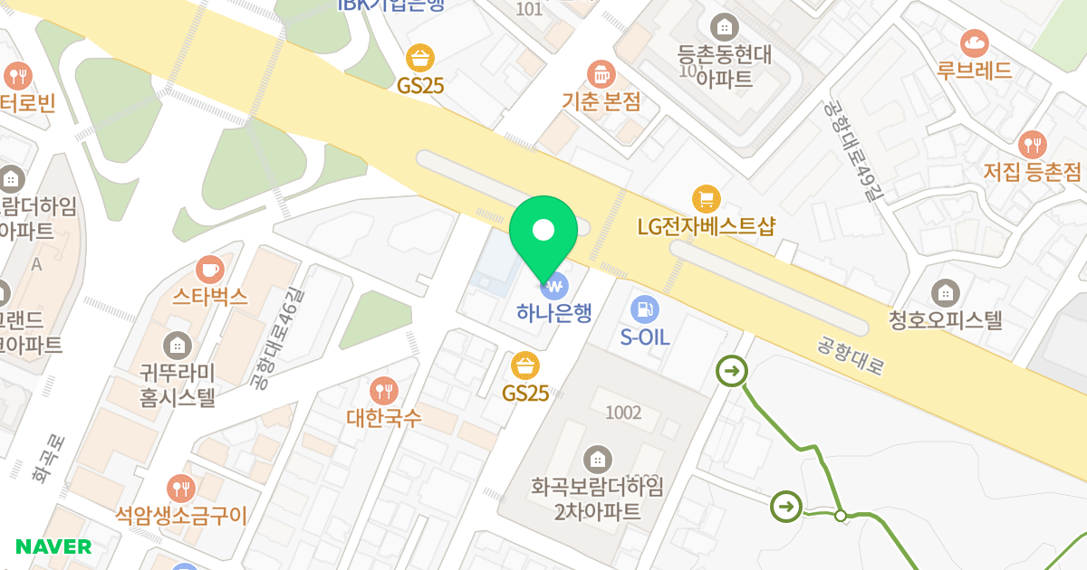 VIP오피스텔 위치 지도 - 서울특별시 서울특별시 강서구 화곡동 1107