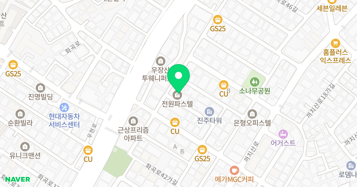 (24-576) 위치 지도 - 서울특별시 서울특별시 강서구 화곡동 24-576