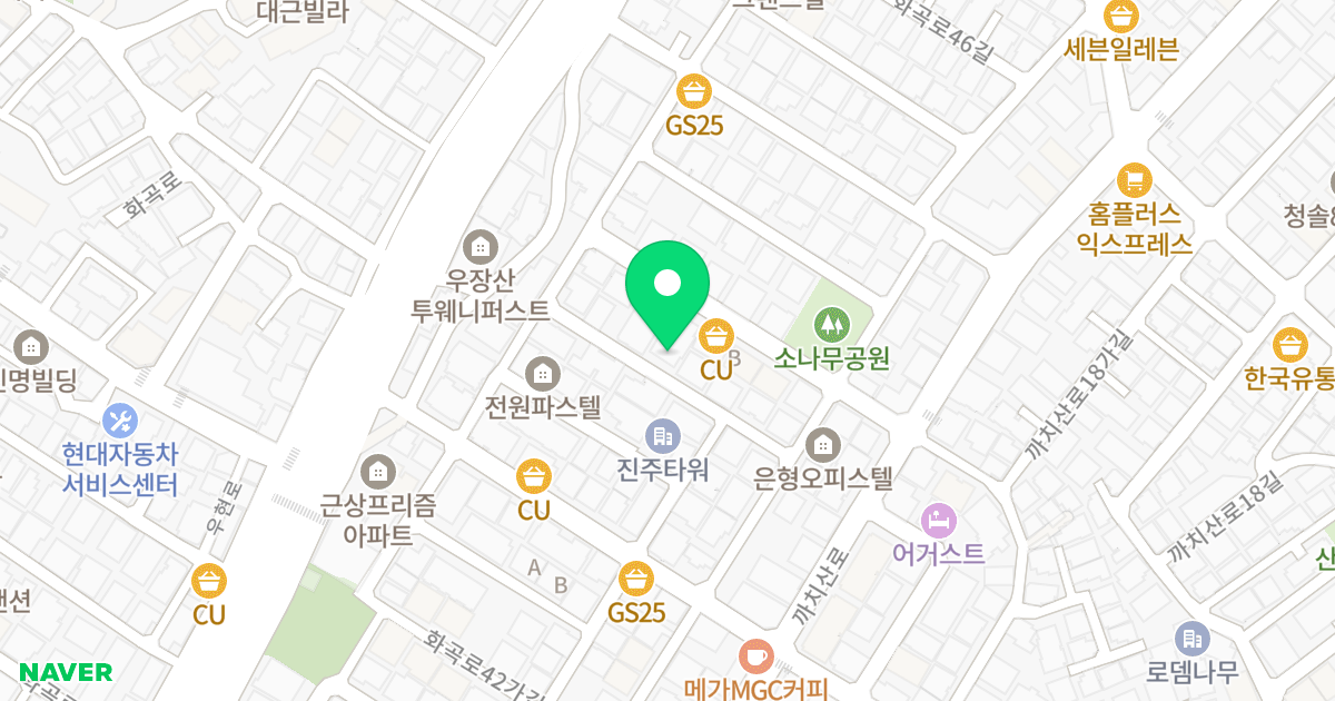 대흥오피스텔 위치 지도 - 서울특별시 서울특별시 강서구 화곡동 24-53