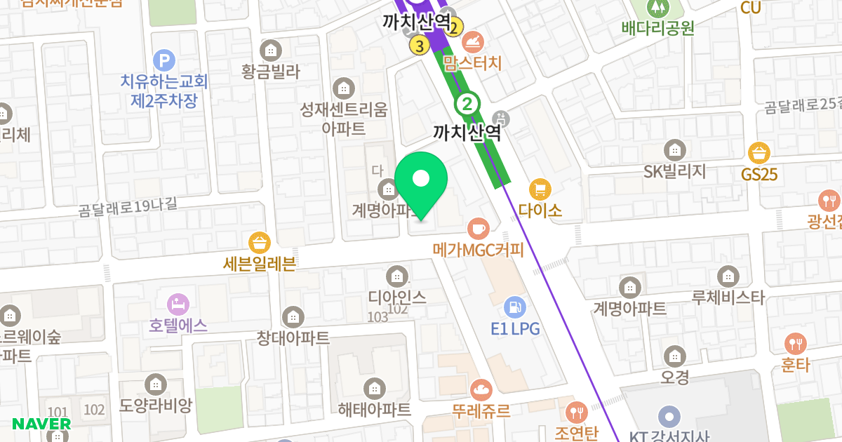 (343-66) 위치 지도 - 서울특별시 서울특별시 강서구 화곡동 343-66