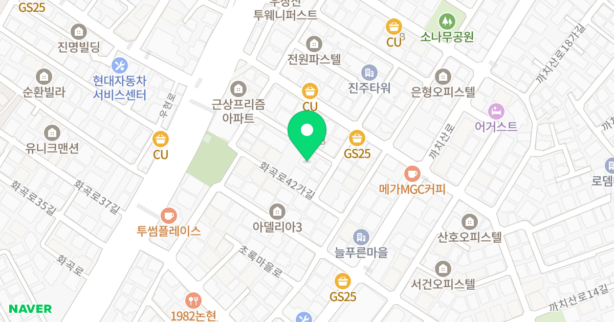 (24-118) 위치 지도 - 서울특별시 서울특별시 강서구 화곡동 24-118