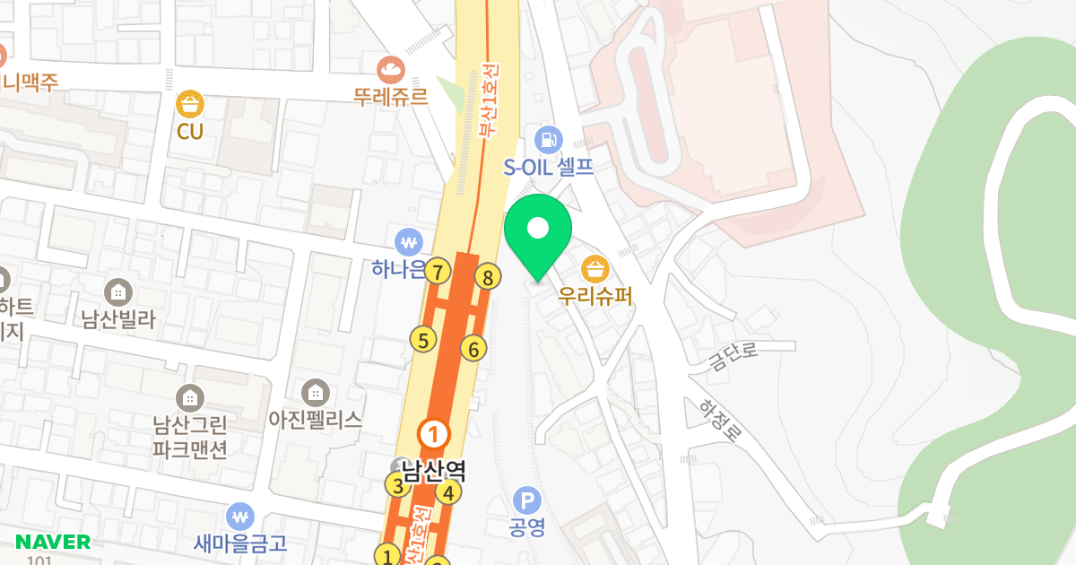반석빌 위치 지도 - 부산광역시 금정구 금단로175번길 33