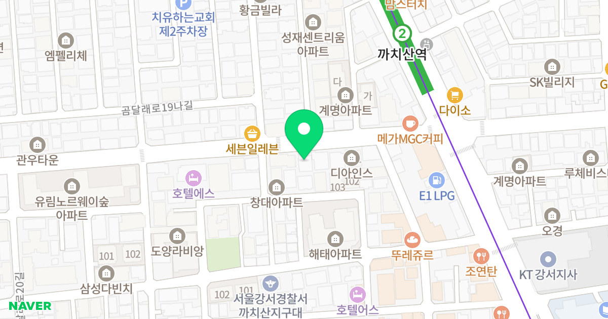 엠타워 위치 지도 - 서울특별시 서울특별시 강서구 화곡동 899-29
