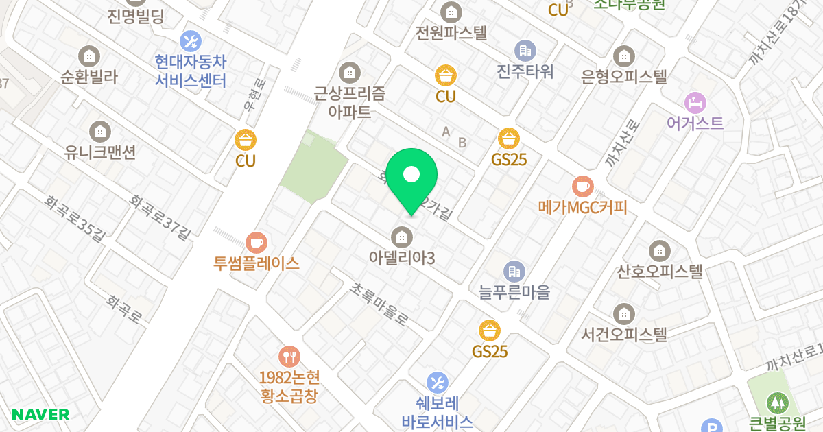 (24-137) 위치 지도 - 서울특별시 서울특별시 강서구 화곡동 24-137