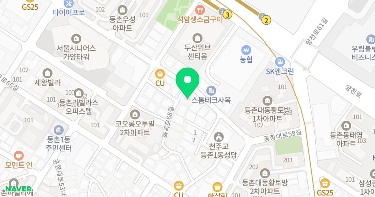 석경트라움 위치 지도 - 서울특별시 서울특별시 강서구 등촌동 636-35