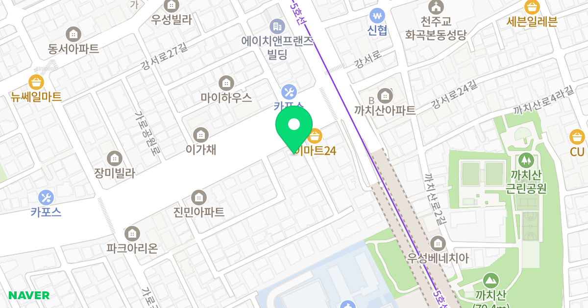 골든빌 위치 지도 - 서울특별시 서울특별시 강서구 화곡동 367-51