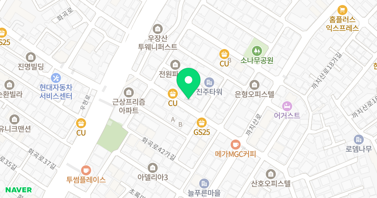 갤러리빌 위치 지도 - 서울특별시 서울특별시 강서구 화곡동 24-539