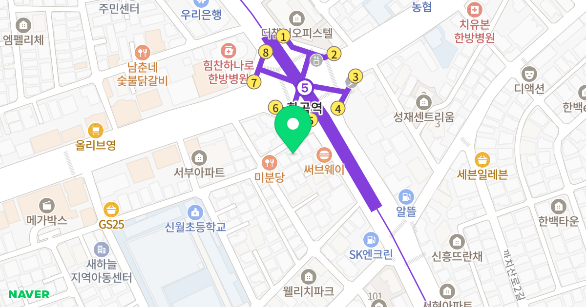 경림오피스텔 위치 지도 - 서울특별시 서울특별시 강서구 화곡동 1075-10