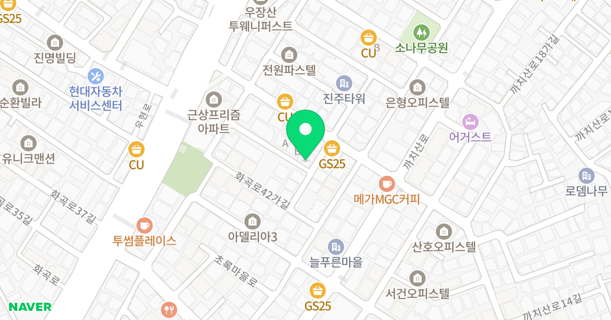 (24-107) 위치 지도 - 서울특별시 서울특별시 강서구 화곡동 24-107