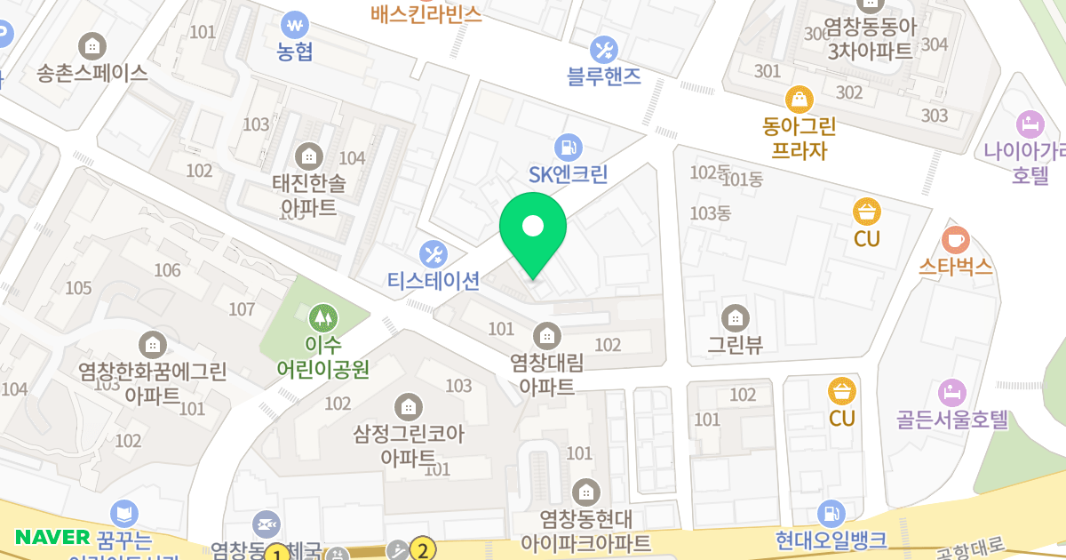 한경 렉스플레이스 위치 지도 - 서울특별시 서울특별시 강서구 염창동 262-4