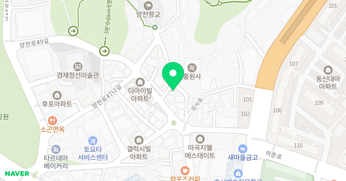 골드하이브 위치 지도 - 서울특별시 서울특별시 강서구 가양동 238-1