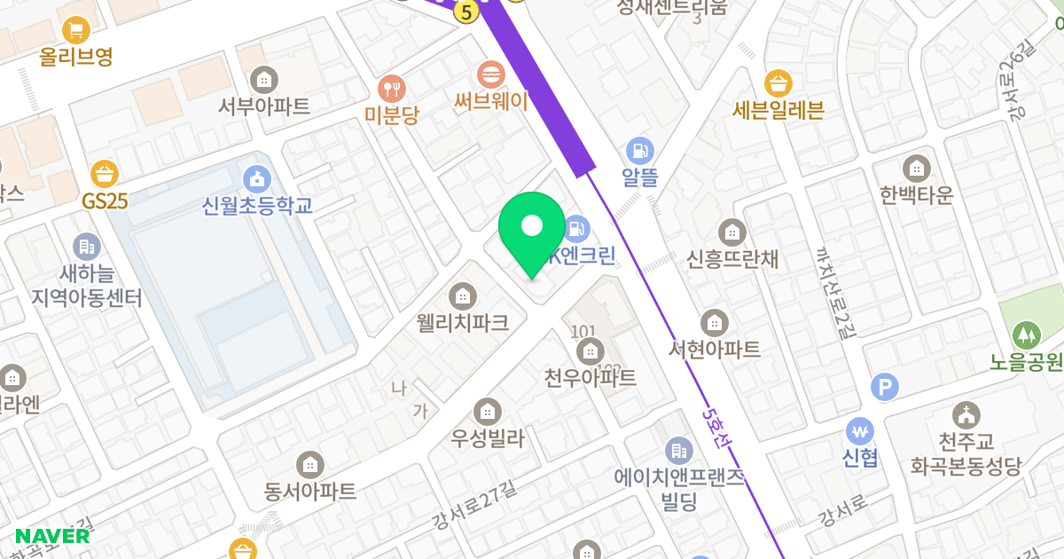 (402-4) 위치 지도 - 서울특별시 서울특별시 강서구 화곡동 402-4