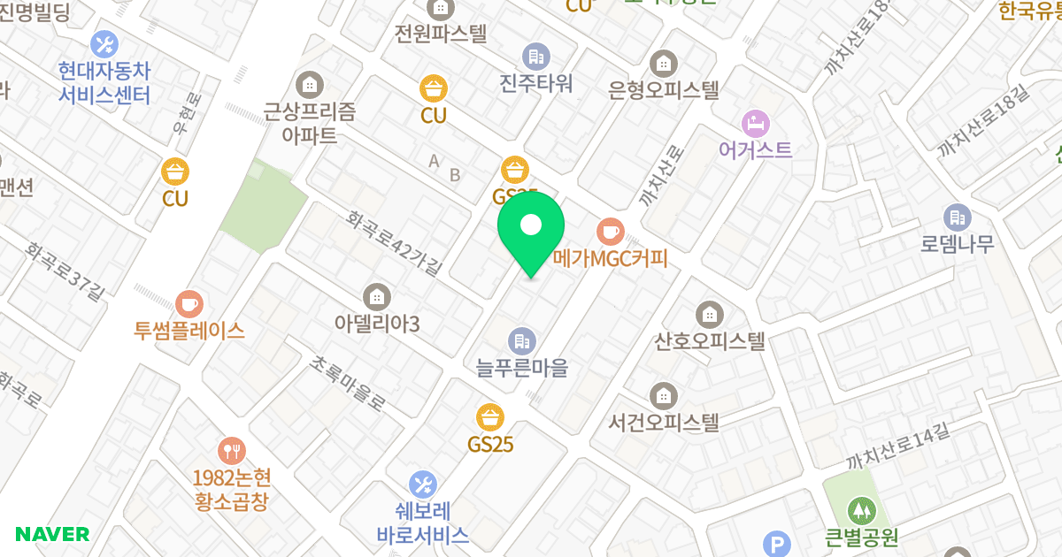 진영하이텔 위치 지도 - 서울특별시 서울특별시 강서구 화곡동 24-151