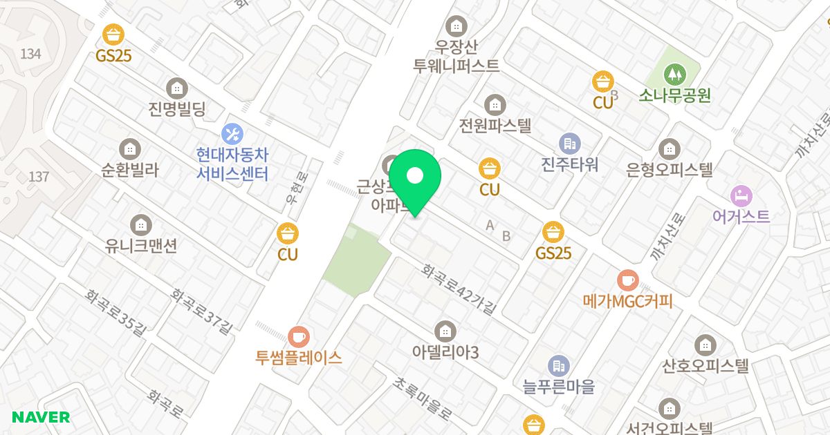(24-126) 위치 지도 - 서울특별시 서울특별시 강서구 화곡동 24-126