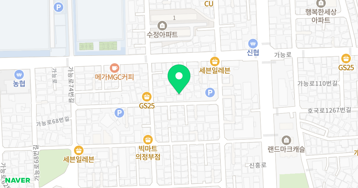 정은리치빌 위치 지도 - 경기도 의정부시 가능로86번길 13-9
