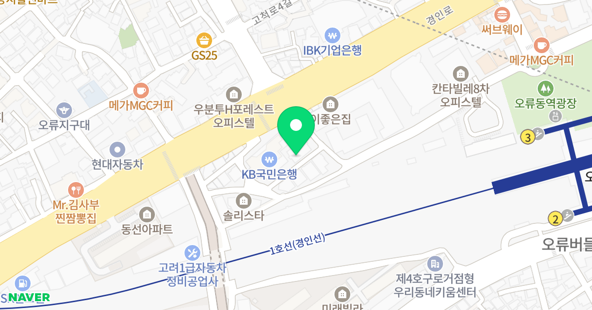 (47-24) 위치 지도 - 서울특별시 서울특별시 구로구 오류동 47-24