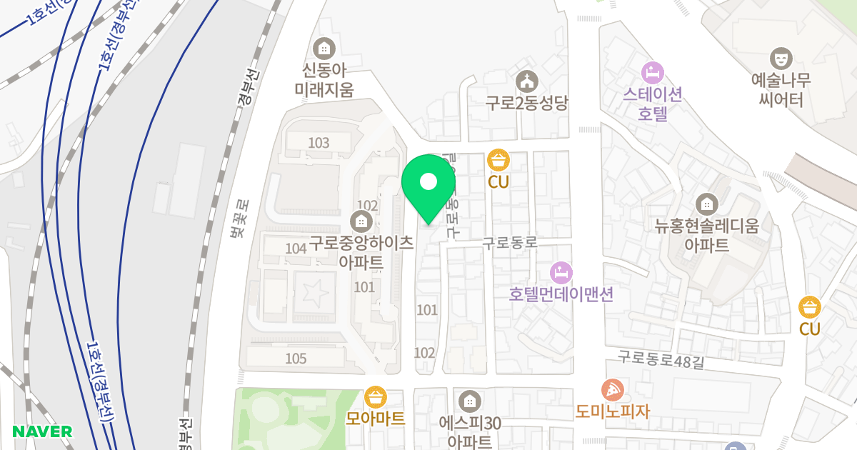 스위트팰리스오피스텔 위치 지도 - 서울특별시 서울특별시 구로구 구로동 474-20