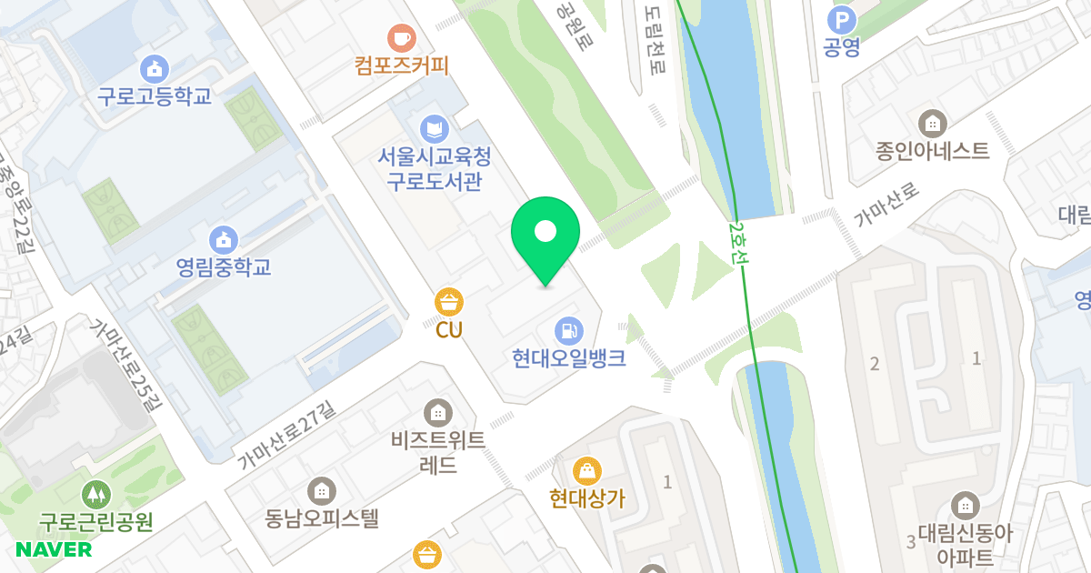 구로선경오피스텔 위치 지도 - 서울특별시 서울특별시 구로구 구로동 106-4