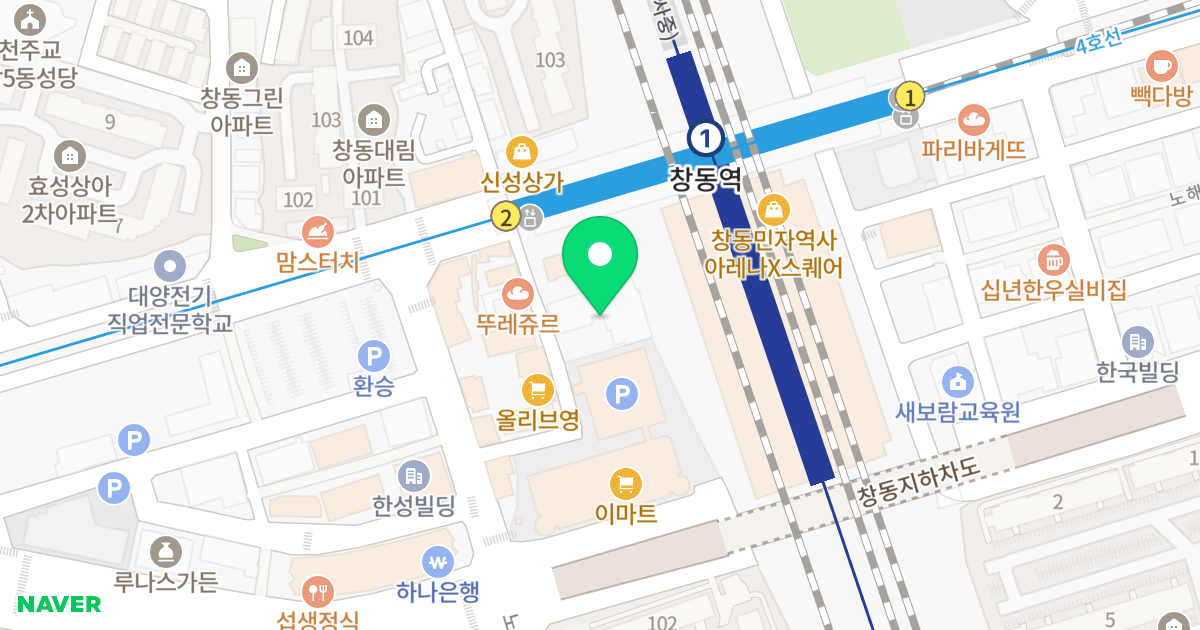 창동 SR스타빌 위치 지도 - 서울특별시 도봉구 노해로63길 84-9