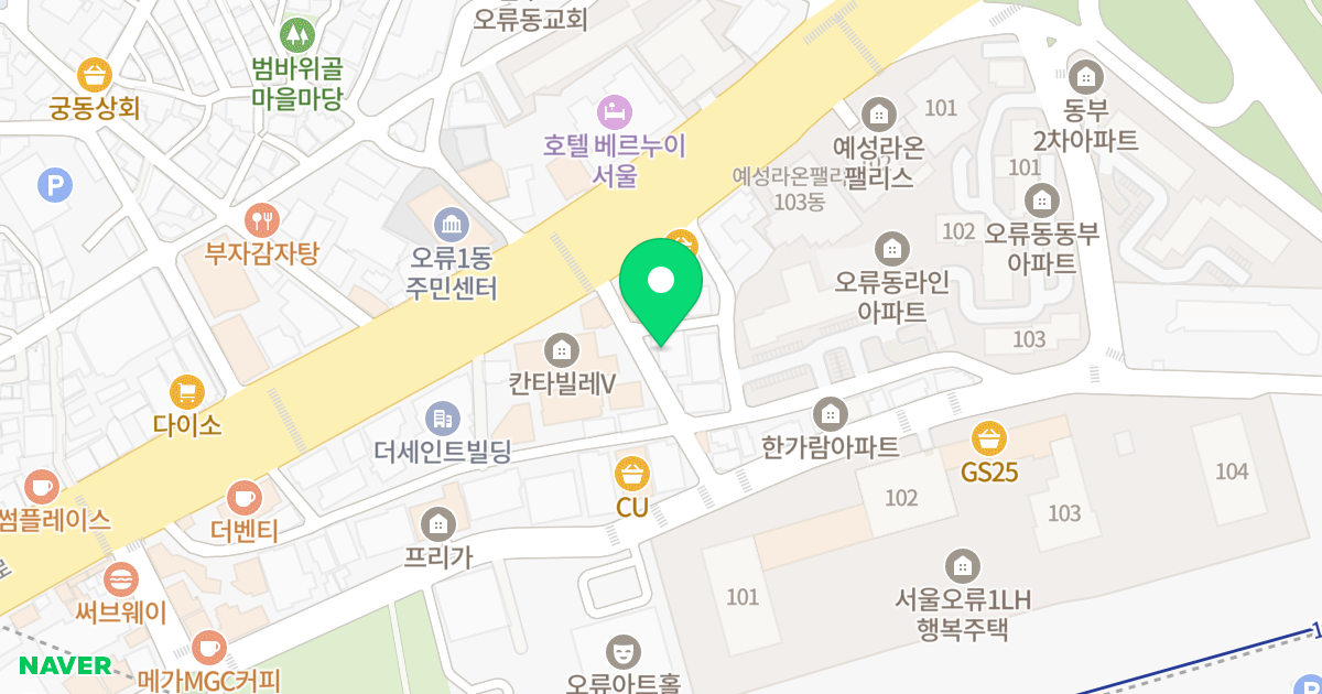 몽삐에뜨8차 위치 지도 - 서울특별시 서울특별시 구로구 오류동 59-49