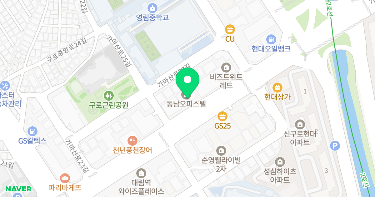 (104-10) 위치 지도 - 서울특별시 서울특별시 구로구 구로동 104-10