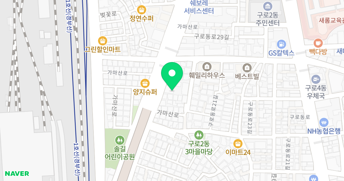 (707-4) 위치 지도 - 서울특별시 서울특별시 구로구 구로동 707-4