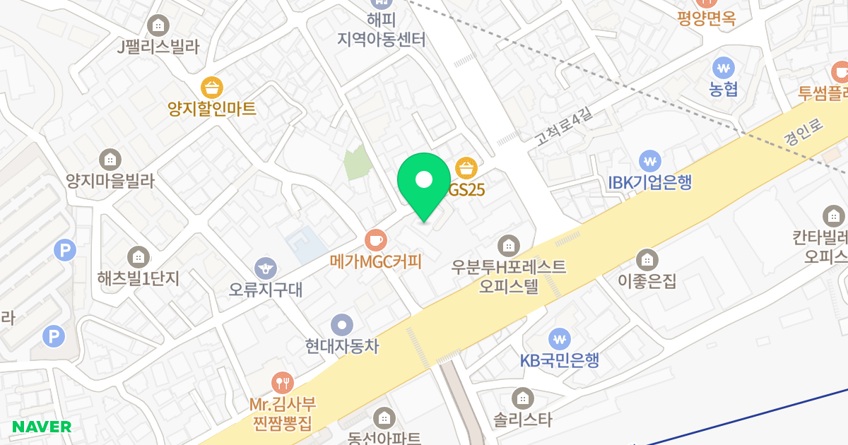 프라임캐슬 위치 지도 - 서울특별시 서울특별시 구로구 오류동 6-109