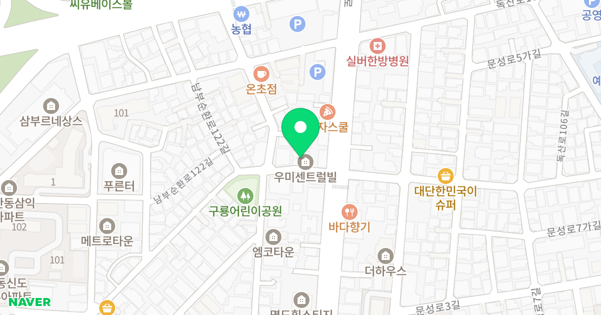 우미센트럴빌 위치 지도 - 서울특별시 서울특별시 금천구 독산동 959-34
