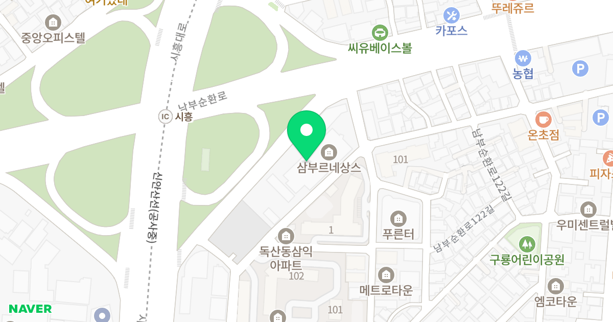삼부르네상스플러스 위치 지도 - 서울특별시 서울특별시 금천구 독산동 953
