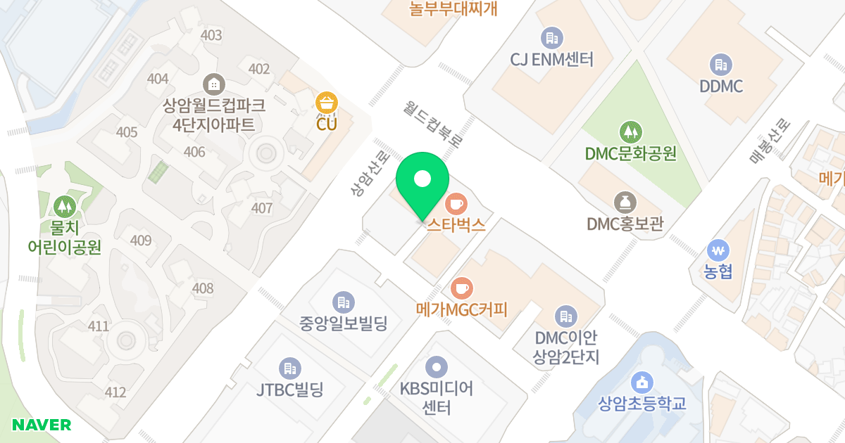 DMC 이안상암1단지 위치 지도 - 서울특별시 마포구 월드컵북로 375