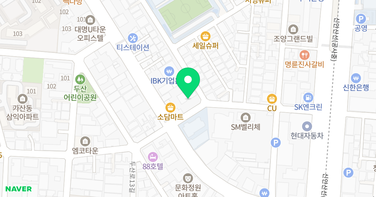 메트로65 위치 지도 - 서울특별시 서울특별시 금천구 독산동 148-30