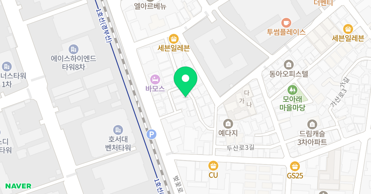 세움아트빌3차 A동 위치 지도 - 서울특별시 서울특별시 금천구 가산동 238-55