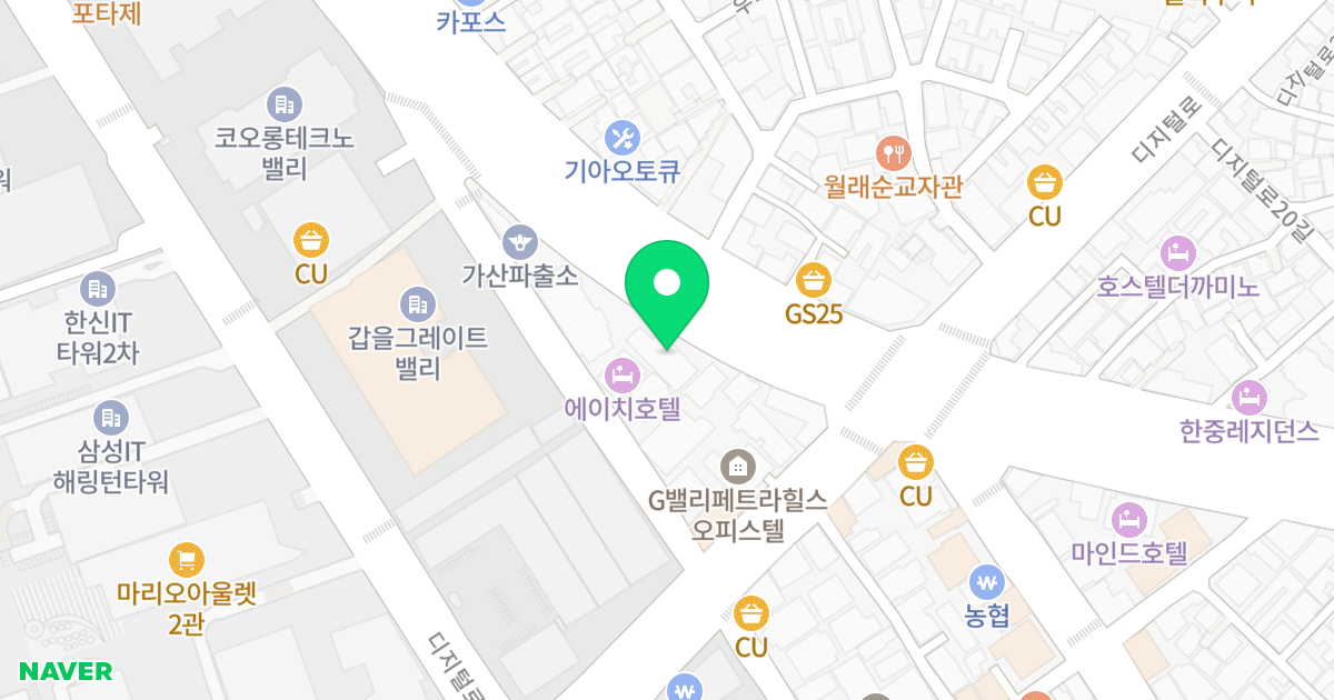 에스키스 가산 위치 지도 - 서울특별시 서울특별시 금천구 가산동 139-8