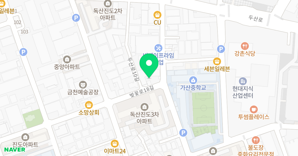 동우오피스텔 위치 지도 - 서울특별시 서울특별시 금천구 독산동 330-7