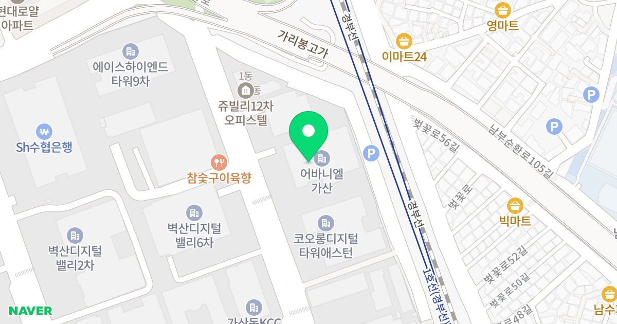 한국후지필름 복합주거시설 위치 지도 - 서울특별시 서울특별시 금천구 가산동 775