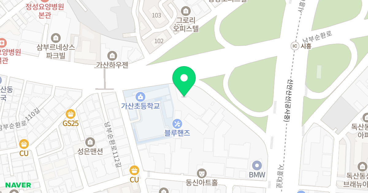 아네스트오피스텔 위치 지도 - 서울특별시 서울특별시 금천구 독산동 143-1