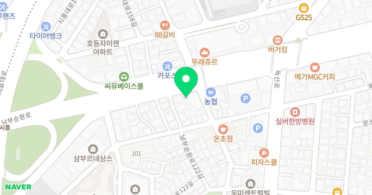 보성빌딩 위치 지도 - 서울특별시 서울특별시 금천구 독산동 952-34