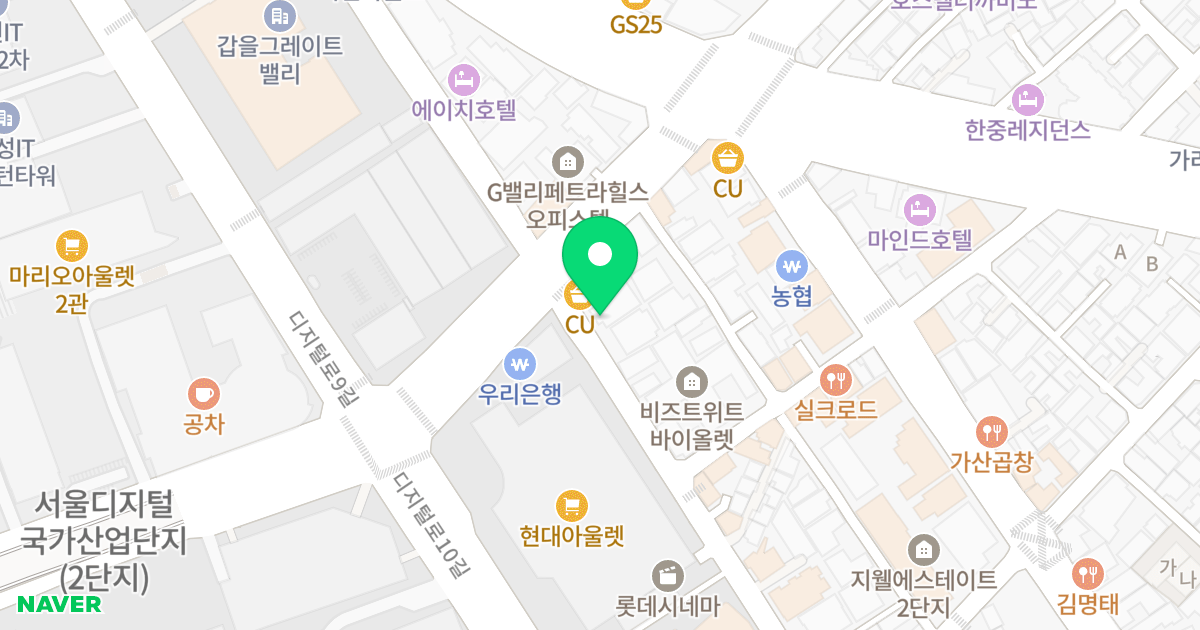지밸리마인드3차 위치 지도 - 서울특별시 서울특별시 금천구 가산동 140-31