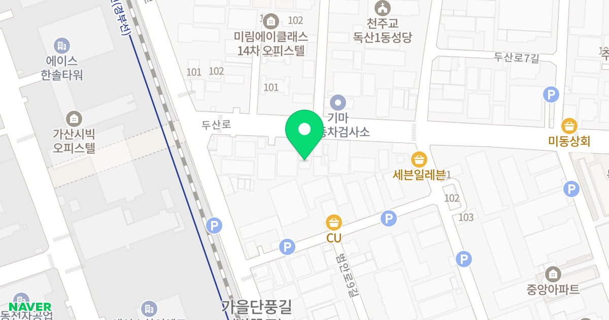 미림A-클래스 위치 지도 - 서울특별시 서울특별시 금천구 독산동 998-6
