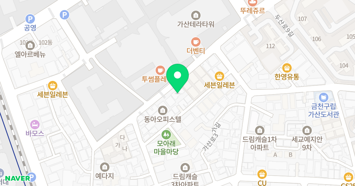 킹캐슬2차 위치 지도 - 서울특별시 서울특별시 금천구 가산동 237-8