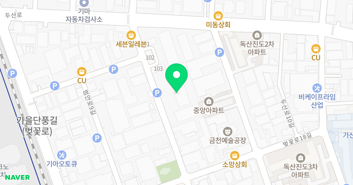 SHIN YOUNG 위치 지도 - 서울특별시 서울특별시 금천구 독산동 333-14