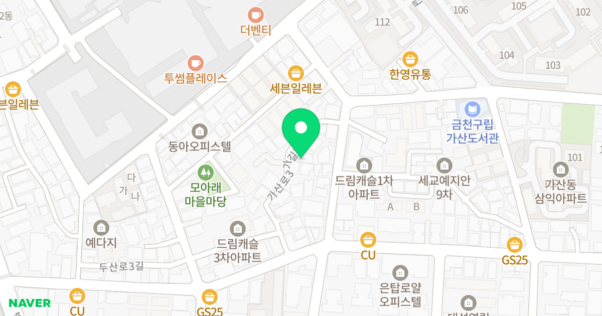 비에스힐즈-1 위치 지도 - 서울특별시 서울특별시 금천구 가산동 237-37