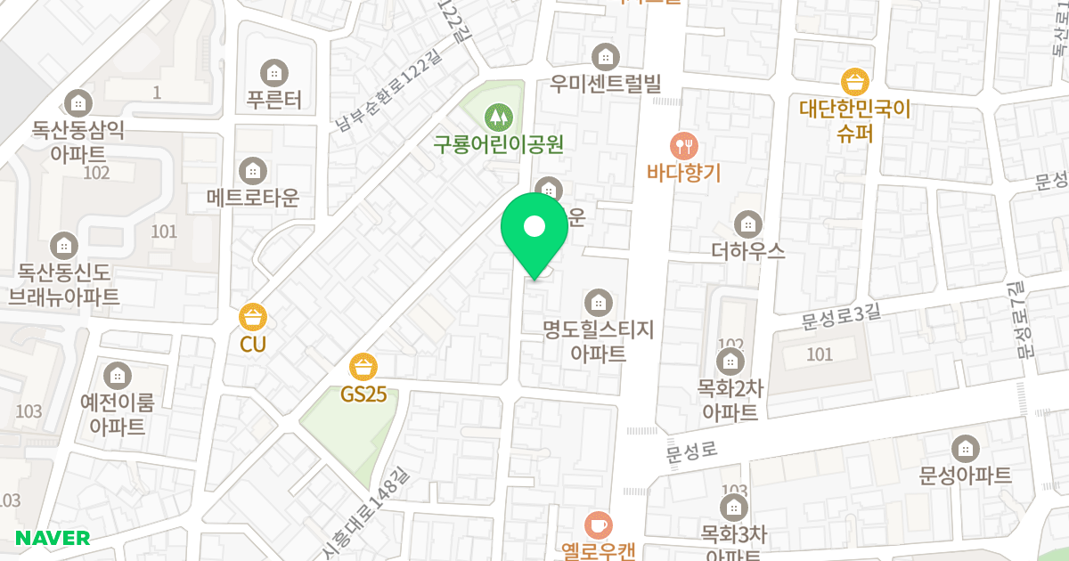 헤리움팰리스 위치 지도 - 서울특별시 서울특별시 금천구 독산동 962-13