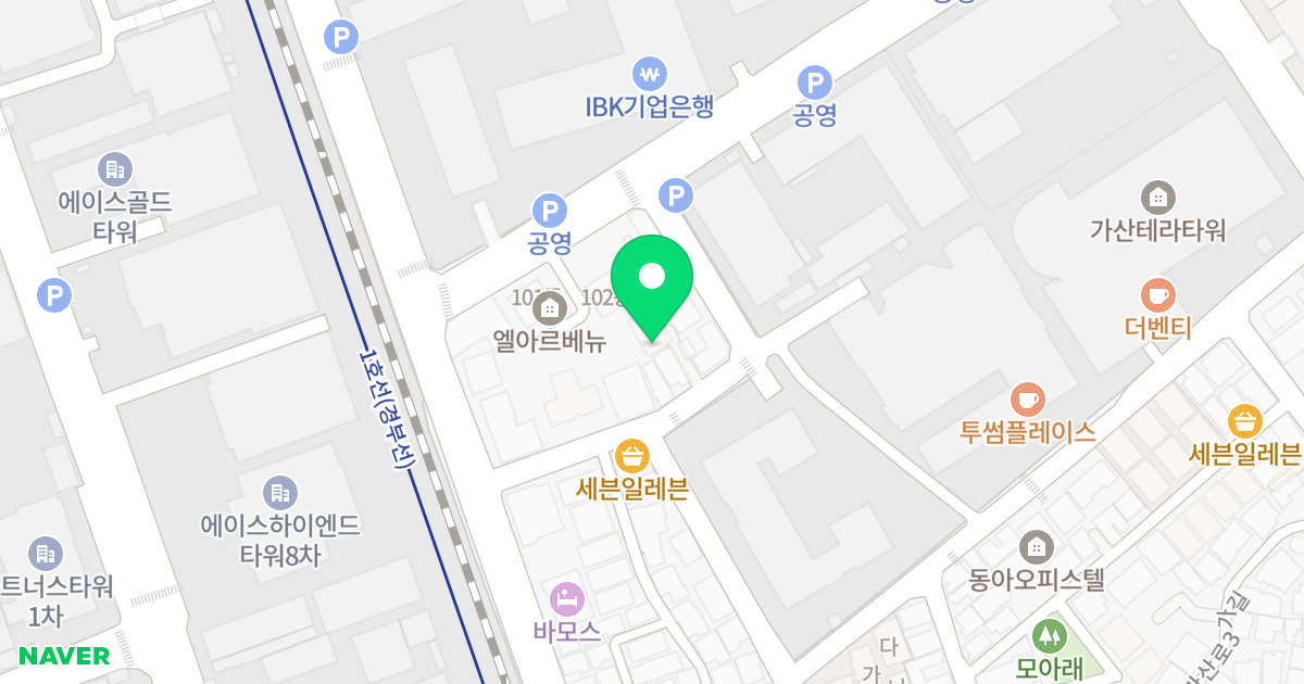 원평빌라트(6차) 위치 지도 - 서울특별시 서울특별시 금천구 가산동 239-2