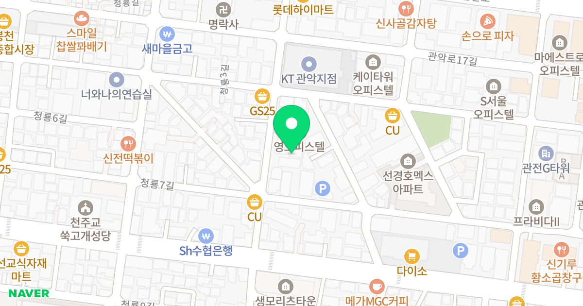 봉대오피스텔 위치 지도 - 서울특별시 관악구 남부순환로214길 31