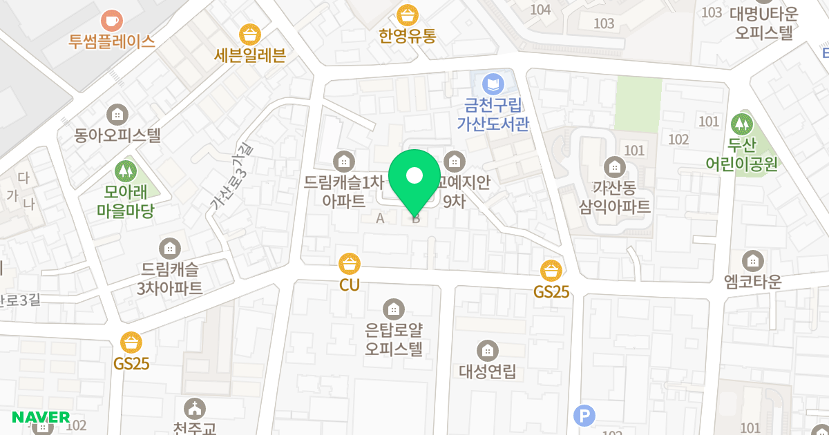 (235-64) 위치 지도 - 서울특별시 서울특별시 금천구 가산동 235-64
