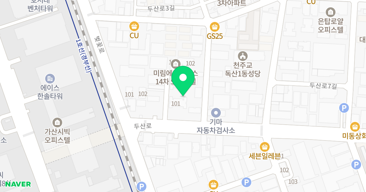어반팰리스 위치 지도 - 서울특별시 서울특별시 금천구 독산동 336-6
